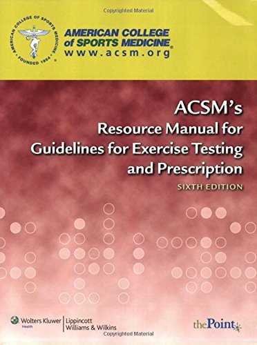 Acsm resource manual - manual, for